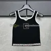 Shiny Rhinestone T -shirt Kvinnor Stickade tankar Topp Summer Snabbtorkning Vest Casual Style Vests