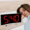 ANCHITÀ Digital LED da 7 pollici Orologi da tavolo di grandi dimensioni orologi da desktop disimpegibile curvo per decorazioni per la casa camera da letto per bambini