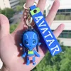 Fashion Cartoon Movie Character Keychain Rubber And Key Ring For Backpack Jewelry Keychain 083716