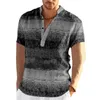 Herren Casual Shirts Retro Herren Shirt 3D Modeblad gedrucktes Shirt Plus Size Casual Short Summer Street Kleidung Herren Neue Kleidung Tops 240409