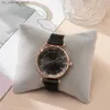 Wristwatches Luxury Ladies Diamond Set Simple Quartz Fashion Black Magnet Stainless Steel 2023 New Women Dress Clock es240409