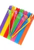 whole color straw onetime art straw long elbow juice drink plastic straw 100 sticks stock 3143331