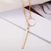 Hanger kettingen hete mode casual ketting gepersonaliseerde oneindige cross hanger gold ketting dames sieradenq