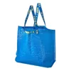 Sacolas de compras grandes bolsas azuis para transportadora de capacidade de armazenamento de armazenamento de armazenamento