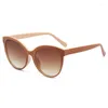 Lunettes de soleil 2024 Fashion Style All-Match Trend Personnalized Round Frame Ins Candy Color Big