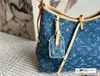 Denim tote Bag ONT H EGO Large capacity shopping bag womens willow strap Dinner clutch purse Luxury brand Designer