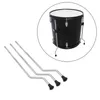 Hochwertige 3pcs Fußboden Tom Bein Füße 10mm Drum Set Accessoire Bügellose2.Für bügelnde trommelende Beinfüße