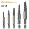 3/5/6pcs Tool Center Drill Bit Guide Group Damaged Bolt Remover Borttagningsverktyg Lätt att ställa in Power Tool Hex Screw Extractor