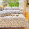 Bloemstijl dekbedoverdekte huidvriendelijke quilt deksel huisse de couette huis dekbed cover soft bed linnen (geen kussensloop)