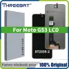 6.5 "Motorola Moto G53 LCDディスプレイXT2335-2 MOTO G53 LCDのフレーム付きタッチデジタイザーアセンブリパネルのオリジナルLCD