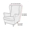 Chair Covers Stretch Spandex Wing Cover Elastic Sloping Back Armchair Sofa Slipcovers With Seat Cushion Protector Home Decor
