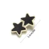 2pcs Black Star Hair Clips Metal Bobby Pin Y2k Silver Bb Clip Clip Hairpins Migne Barrette Headwear Girls Femmes Hair Accessoires