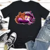 Musikfläkt Klassisk tryck avslöjar det hemliga monsteret High T-shirt Summer Essential T ees Women Vintage Streetwear Loose Cool Tops