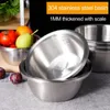 Bowls Stainless Steel Bowl With Accurate Scale Grade Vegetable Fruit Washing Dough Kneading Noodle Soup Storage Basin