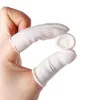 100Pcs Disposable Finger Cover Natural Rubber Gloves Non-slip Finger Cots Fingertips Protector Gloves Anti-static Nail Tool