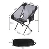 Camp Furniture Tralight 7075 Aluminum Alloy Detachable Portable Folding Breathable Net Fabric Cam Moon Chairs Beach Fishing Drop Deliv Dhxpk
