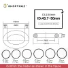 Nitril Gummi O-Ring 20pcs/Los Schwarzer NBR-Versiegelung CS2.65mm ID43.7/45/46.2/47.5/48.7/50 mm O-Ring Dichtungsdichtungsring