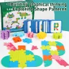 65pcs Boucle colorée Puzzle logique puzzles Enfants