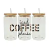 Doirée de café DTF Sticker de transfert pour 16 oz de bouteilles La tasse peut envelopper le bricolage imperméable facile à utiliser les décalcomanies personnalisées D569