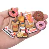 12pcs/Set Mister Donut Schuhe Zaubern Clog Dekorationen PVC Schuhzubehör Schnalle Garten Sandalen Schuhanhänger für Armband Party