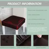 Stoelbedekkingen Guret PU Leather Waterdichte stoelhoes Anti-Dirty Stretch Case Verwijderbare bruiloft Din Room Cushion