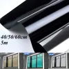 Filmer 40/50/60 cm 5m hemisoleringsfönsterfilm Sun Blocking Heat Control Anti UV Reflective Shading Window Film Adhesive Stickers