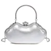 Gold- und Silber Bankett Tasche für Frauen Fransen Damen Schulter Premium -Strasskleid Handtasche Stilvolle Abendbags 240326