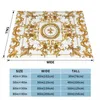 Blankets Special Blanket Golden Lion And Damask Velvet Autumn/Winter Cute Thin Throw For Sofa Plush Quilt