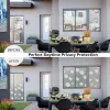 Films 3D Matte Window Film Privacy Stained Glass Vinyl Self Adhesive Film Frosted Heat Insulation Window Sticker for Home Door Anti UV
