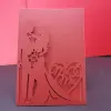 25Pcs 8 Colors Wedding Invitations Bride And Groom Supply Love Heart Greeting Card For Valentine's Day Party Favor Decoration