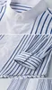 Men's Casual Shirts Selling Striped Patchwork Long Sleeved Shirt With Stand Up Collar Silk Cotton Light Maturity Trendy Men