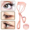 Pink Eyelash Curler With Eyelash Comb Natural Bending Lash Curler Long Lasting Clip Big Eye Makeup Cosmetic Tools Women Beauty