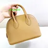 Bolsa de couro bolide saco de luxo feminino de luxo 2024 nova camada superior mini bolsa de bolsa de bolsa de casca