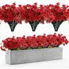 Decorative Flowers Simulated Violet Bouquet Home Outdoor Pastoral Layout Decoration Potted Flower Engineering Simulation