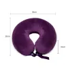 Naturalna poduszka na szyję z lateksem do poduszki w kształcie litery U samolotu ortopedyczna Kussens Oreiller Almohada szyjka macicy