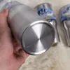 Tazze in acciaio inossidabile tazze isolate da birra hanno paglia e pennello