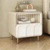 Tavolo da notte minimalista nordico White Storage moderno angolo comodini bianchi cassetti alla moda Mesa de Cabeceira mobili per la casa