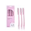 Women Face Care Hair Removal Tool Makeup Shaver Knife Eyebrow Trimmer Safe Shaving Rezors (3pcs/lot)