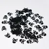 200pcs Black Pirate Skull Confetti Crossbones Halloween Birthday Wedding Party for Kids Sign Mark Table Scorts Decorations 6d