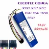 CECOTEC CONGA 3090 3091 3092 1690 1890 2090 ROBOT WKŁADNIKA CLESUM CEKALIZACJA AKCESORIA Wymiana 14,4 wolta 2800 mAH