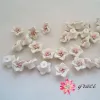 25 piezas de 15 mm Polimador liso Beads de flores de arcilla para pulseras Joyas de bricolaje haciendo taza de pintura de semá