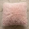 Kudde 45 45 cm Tassel Throw Living Room Soffa Modern Pink Polka Dot Washable Square Cover Löstmärkt kudde