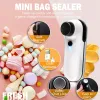 Mini Bag Sealer Rechargeable Handheld Heat Vacuum 2 in 1 Heat Sealer for Chips Plastic Bags Food Storage Snacks Storage Outdoor