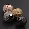DIY Кубические бусины из циркония для браслета роскоши 6 8 10 12 мм микропроката Disco Ball Cz Bead
