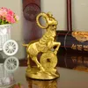 Figurines décoratives une décoration en cuivre Feng Shui bijoux de moutons zhaocai ornements