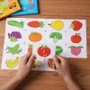 Il puzzle di accoppiamento dell'illuminazione per bambini 32 pezzi di carta puzzle si addensava duramente per strappare l'apprendimento intellettuale impermeabile