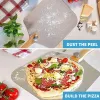 Portable Pie Pizza Shovel Baking Accessories with Foldable Handle Bread Rocker Cutter Chopper Cake Paddle Spatula Pastry Tools