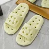 Lotus root leakage style bathroom anti slip summer dual-purpose slipper for women eva household thick soled stepping stool feeling cool slippers wholesale for men