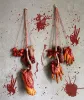 Trasig avgått blodig fot falska skrämmande halloween hängande prydnad kroppsdelar fest skräck rekvisita orgeldekor haökt hus