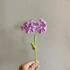 Decorative Flowers 1Pc Finished Hand-knitted Flower Artificial Forget Me Not Simulated Fake Living Room Vase Ornaments Home Decor